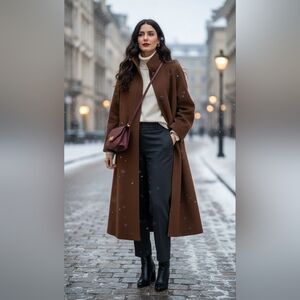 Vintage Mallia Cashmere Wool Coat